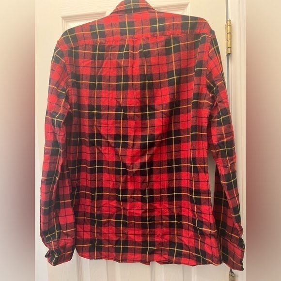J. CREW NWT Re-imagined 100% cotton plaid flannel button down shirt size medium - Picture 10 of 10